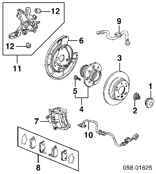 Купить 42510SCVA00 Honda Диск тормозной задний