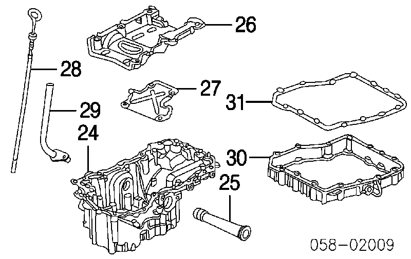 21813P5H000 Honda vedante de panela de cárter do motor