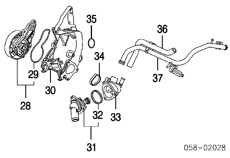 19200PRBA01 Honda bomba de água (bomba de esfriamento)