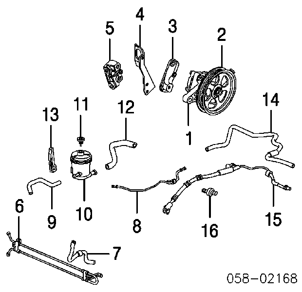 Насос ГУР 56110RDJA01 Honda