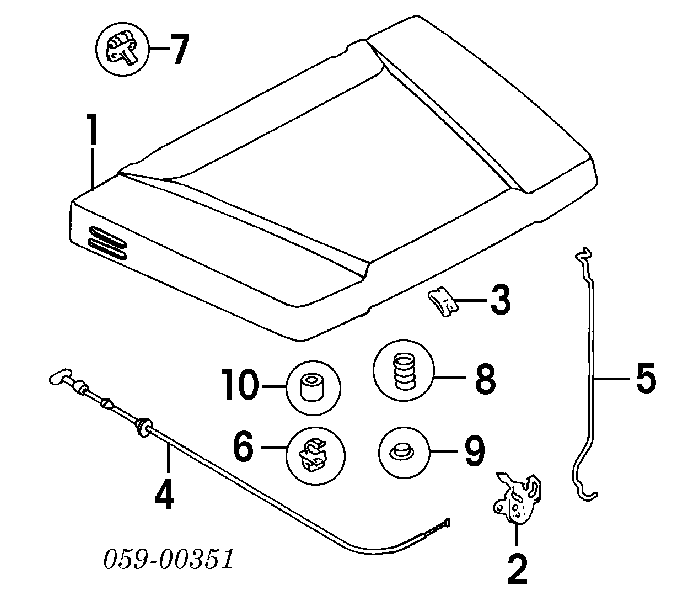 Capota 5830051C01 Suzuki