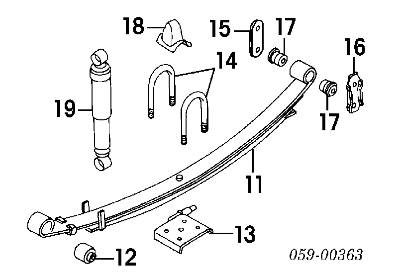 4170080001000 Suzuki amortecedor traseiro