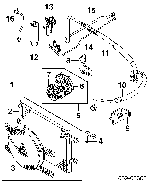 9533060A50 Suzuki tanque de recepção do secador de aparelho de ar condicionado