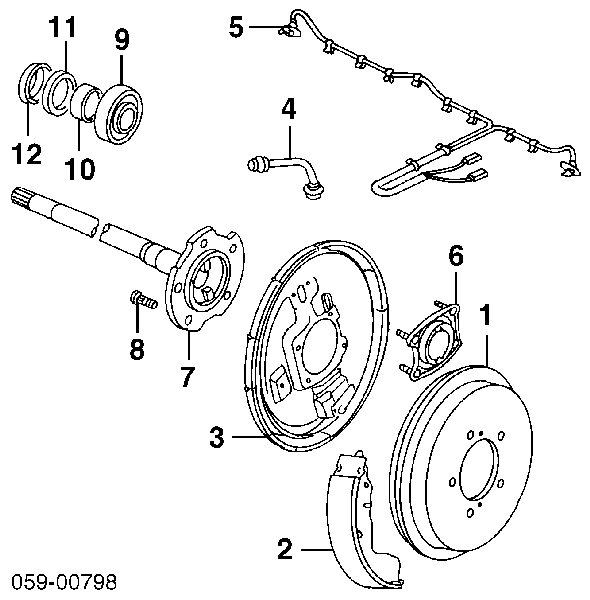 BF544 Delphi tambor do freio traseiro