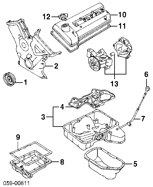 11520-85F10 Suzuki parafuso de panela de motor