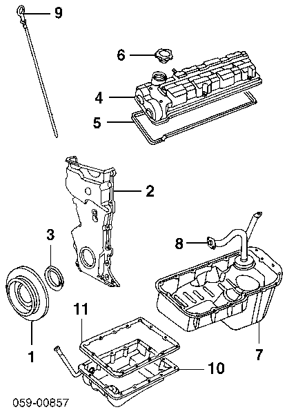 Vedação dianteira de cambota de motor para Suzuki Baleno (EG)