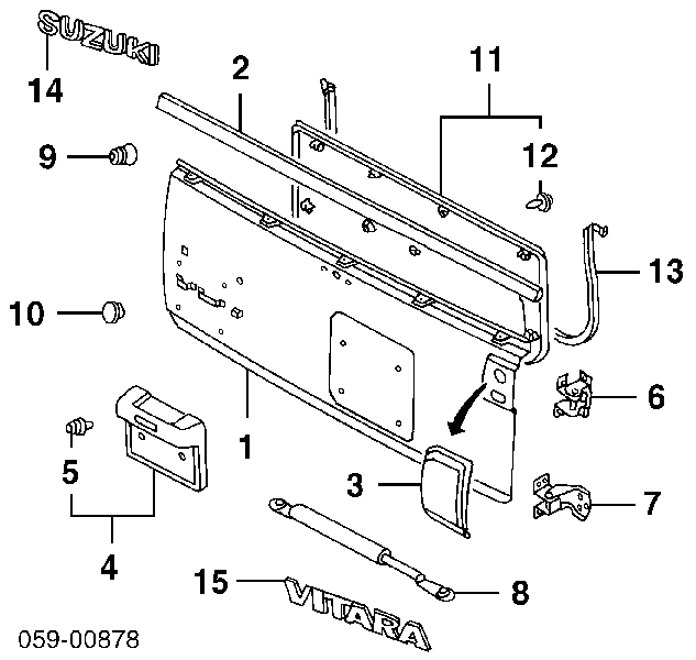  6952065D00000 Suzuki