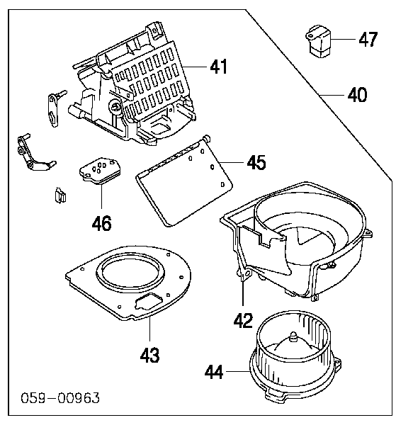 Motor de ventilador de forno (de aquecedor de salão) para Suzuki XL-7 