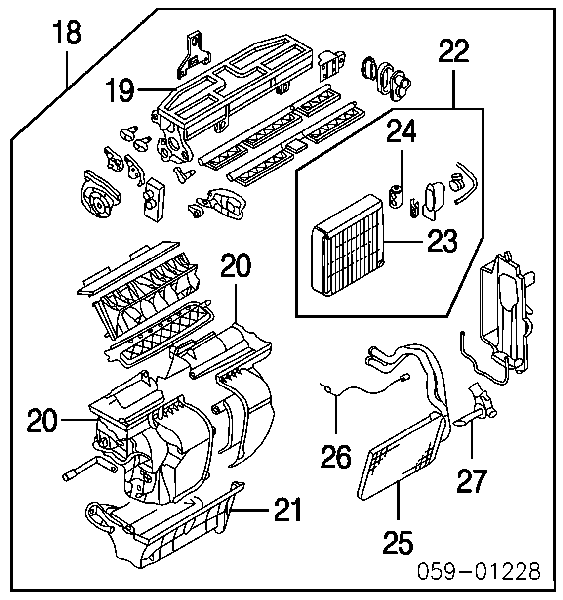 Испаритель кондиционера на Suzuki Grand Vitara XL-7 