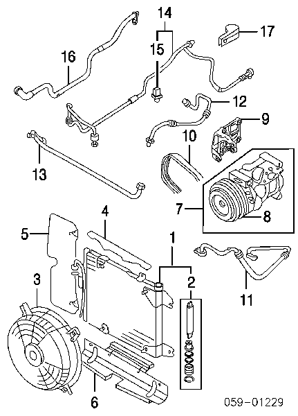 9533965D00 Suzuki tanque de recepção do secador de aparelho de ar condicionado