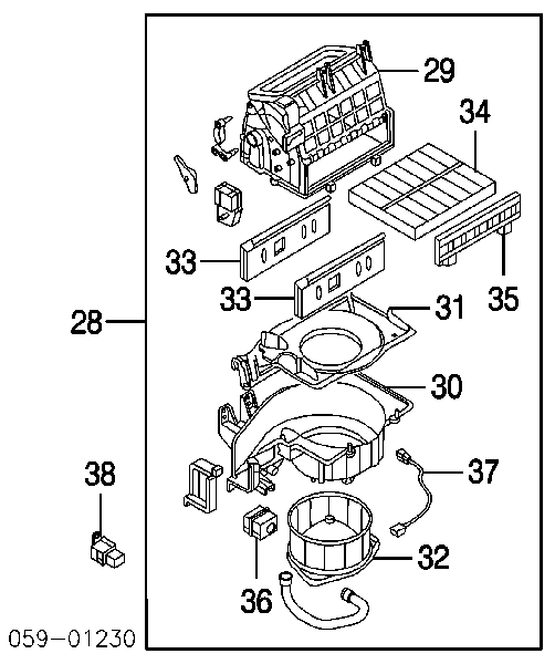 7425NU1 Polcar motor de ventilador de forno (de aquecedor de salão)