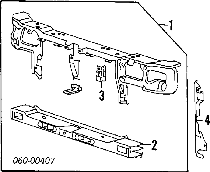 Рамка радиатора 400501 Polcar