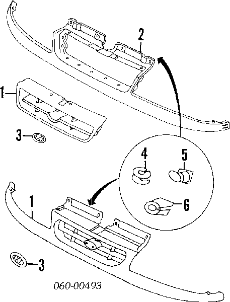 Решетка радиатора на Hyundai Lantra 1 (Хундай Лантра)