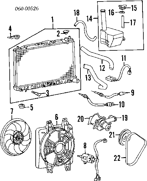 Motor de ventilador do sistema de esfriamento para Hyundai Sonata 