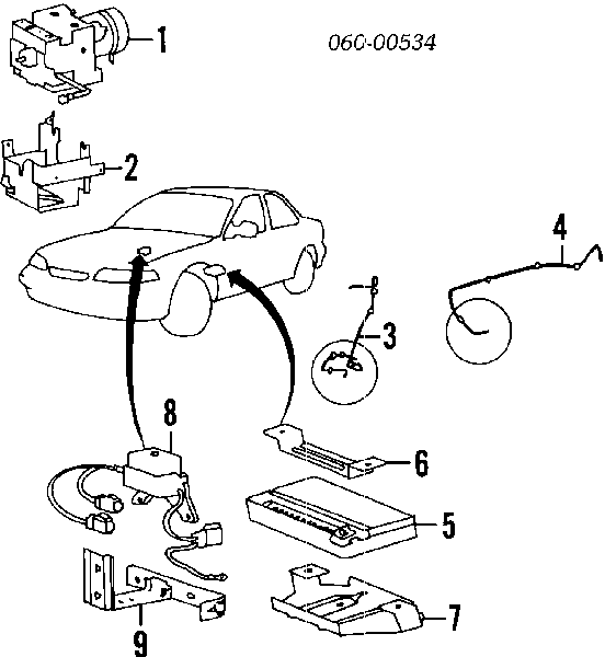 9567034502 Hyundai/Kia Сенсор АБС
