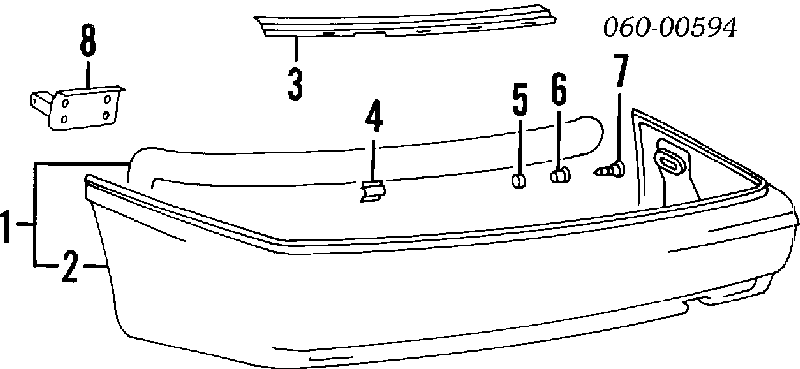 8661034050 Hyundai/Kia бампер задний