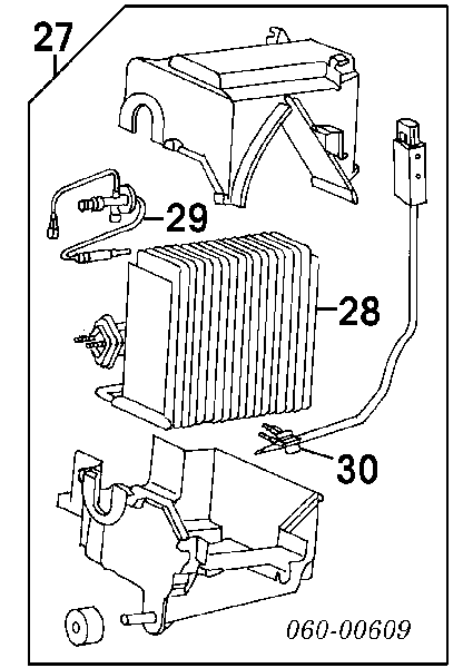 Испаритель кондиционера 9760922001 Hyundai/Kia