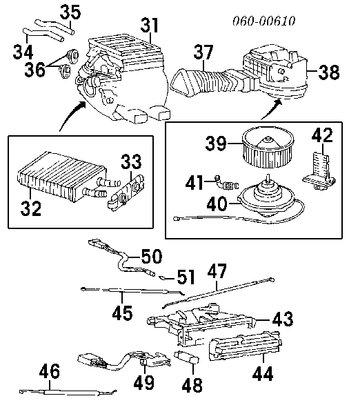 Radiador de forno (de aquecedor) para Hyundai Coupe (RD)