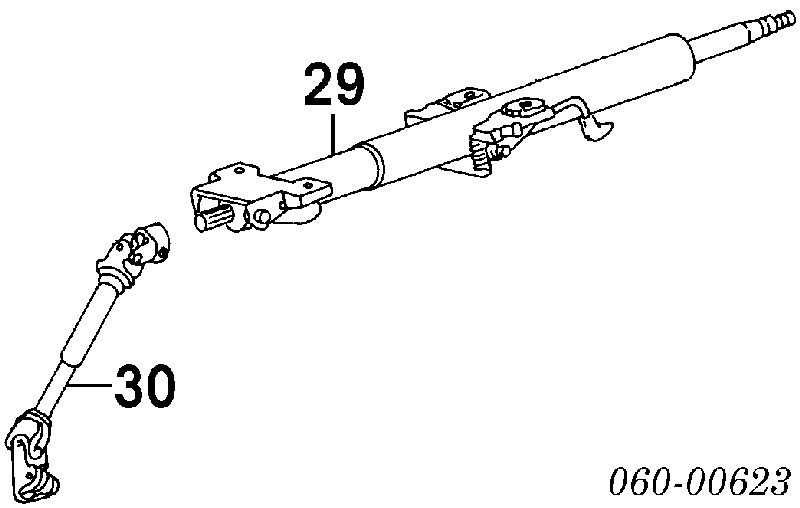 5637022500 Hyundai/Kia Вал рулевой колонки, нижний
