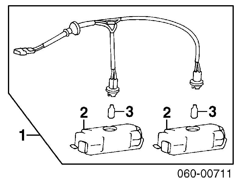 Lanterna da luz de fundo de matrícula traseira para Hyundai Sonata (EF)