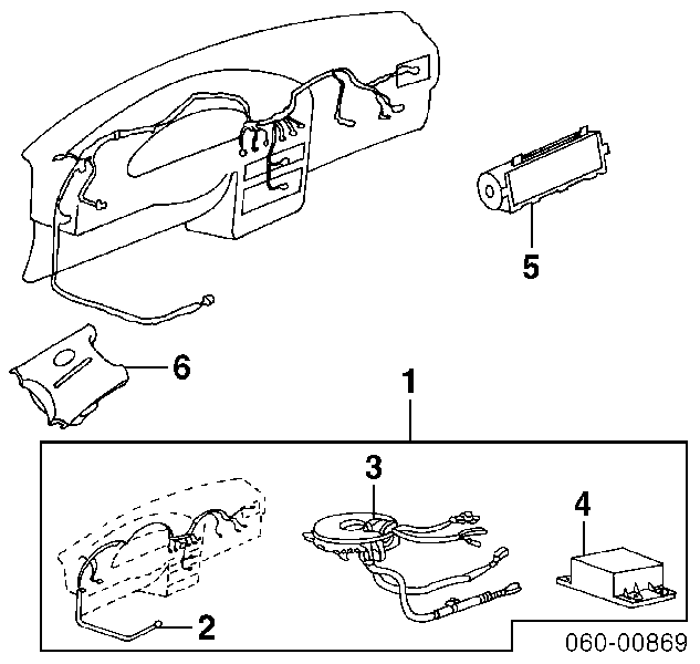 Кольцо подушки безопасности на Hyundai Sonata III 