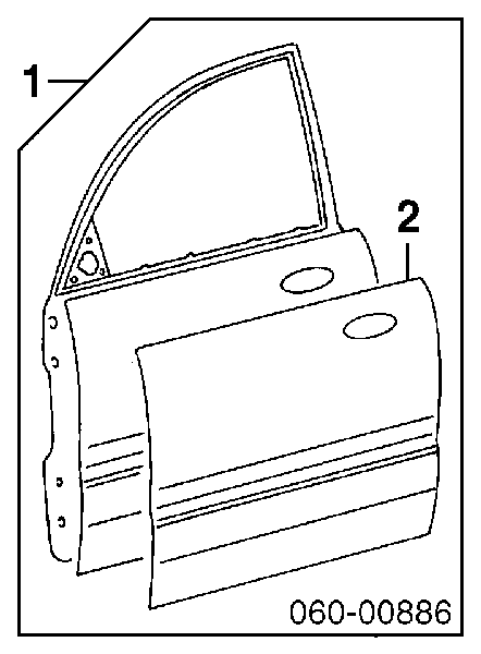 Передняя правая дверь Хундай Соната (Hyundai Sonata)