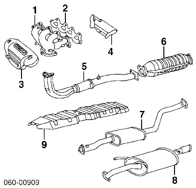 2870029050 Hyundai/Kia silenciador, parte traseira