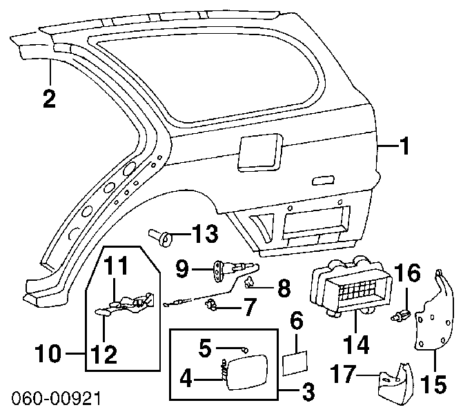 Puxador de abertura do fecho (do alcapão) do tanque de combustível para Hyundai I10 (PA)
