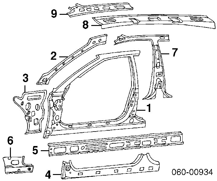 Acesso externo esquerdo para Hyundai Accent 