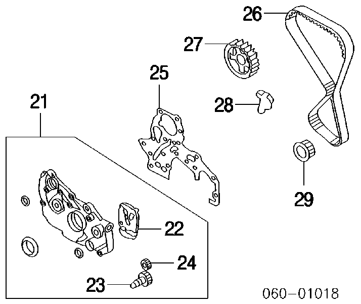 2131038060 Hyundai/Kia Масляный насос двигателя