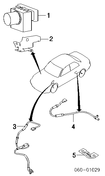 Sensor ABS traseiro direito para Hyundai Sonata (NF)
