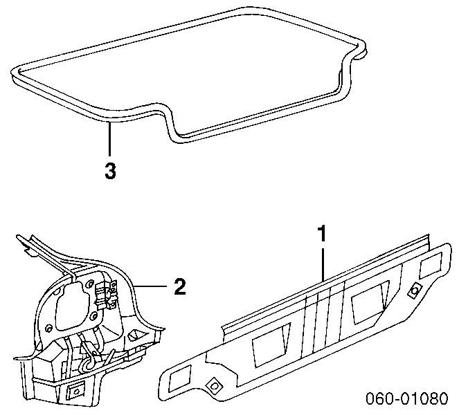 Панель багажного отсека задняя на Hyundai Sonata EF