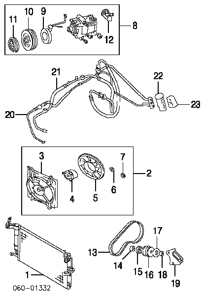 Шкив компрессора кондиционера на Hyundai Elantra 