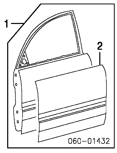 Передняя правая дверь Хундай Элантра (Hyundai Elantra)