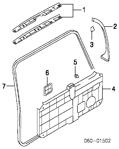 Compactador de porta-malas (de 3ª/5ª porta traseira) para Hyundai Santa Fe (SM)