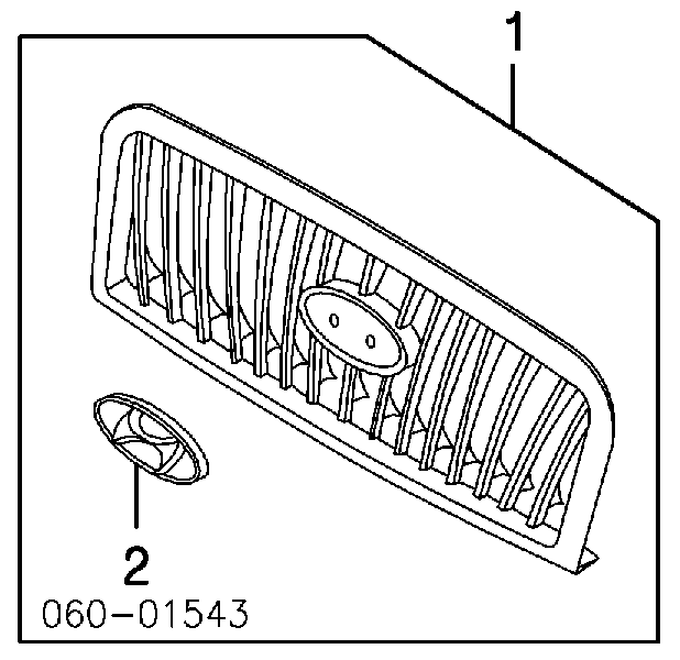 Grelha do radiador para Hyundai Sonata (EU4)