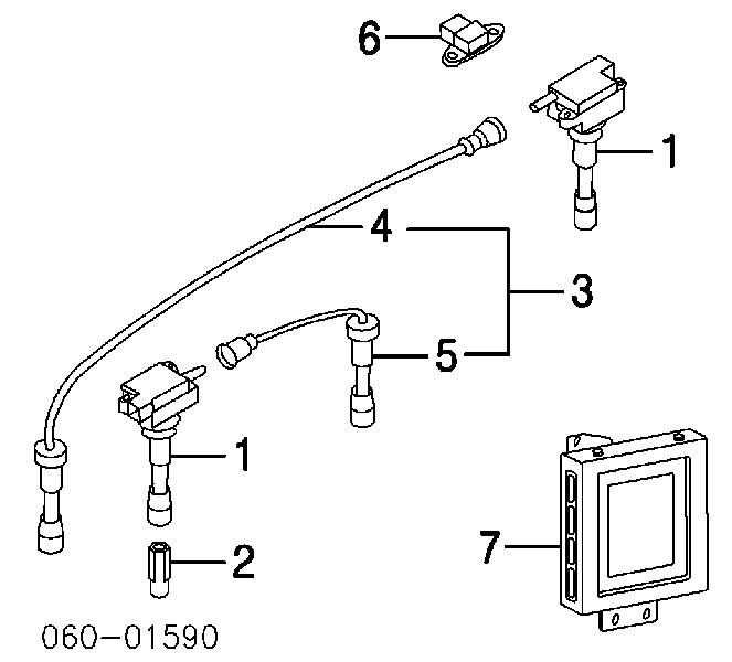 Sensor de ignição (dos espaços brancos de ignição) para Hyundai Trajet (FO)