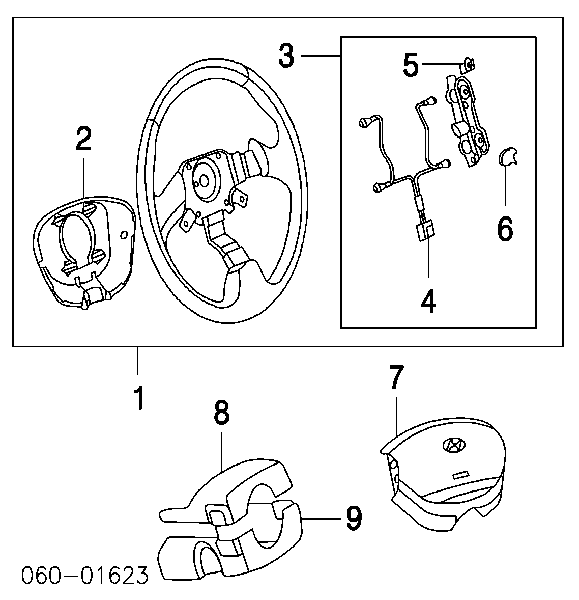 5610025501LT Hyundai/Kia Колесо рулевое