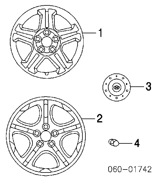 Coberta de disco de roda para Hyundai Coupe (GK)