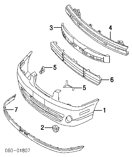 Reforçador do pára-choque dianteiro para Hyundai Elantra (XD)