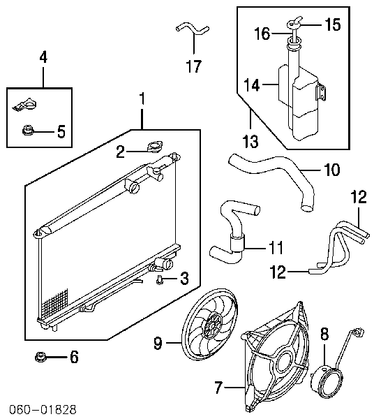 Подушка кріплення радіатора верхня 253353D000 HYUNDAI