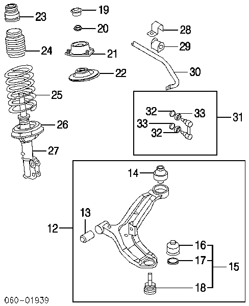 Estabilizador dianteiro para Hyundai Elantra (XD)