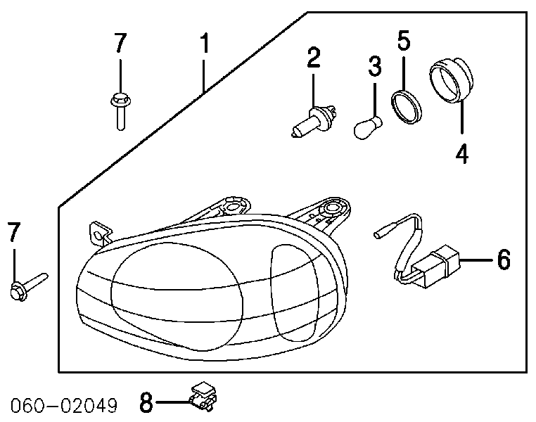 Фара правая 9210226050 Hyundai/Kia