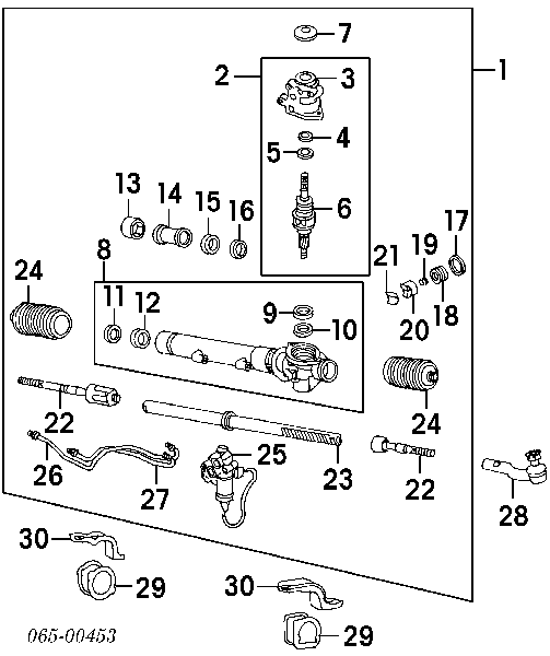9031119016 Toyota сальник рулевой рейки/механизма (см. типоразмеры)