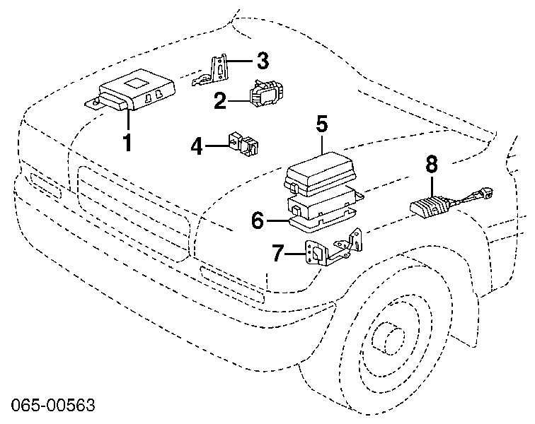 Módulo de ignição (comutador) para Toyota Picnic (XM1)