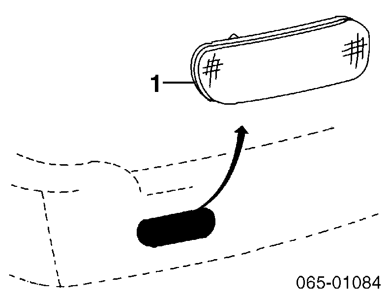 Retrorrefletor (refletor) do pára-choque traseiro direito para Toyota Land Cruiser (J10)