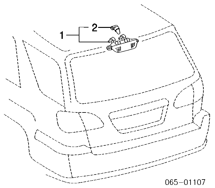 Sinal de parada traseiro adicional para Lexus RX (MCU1)