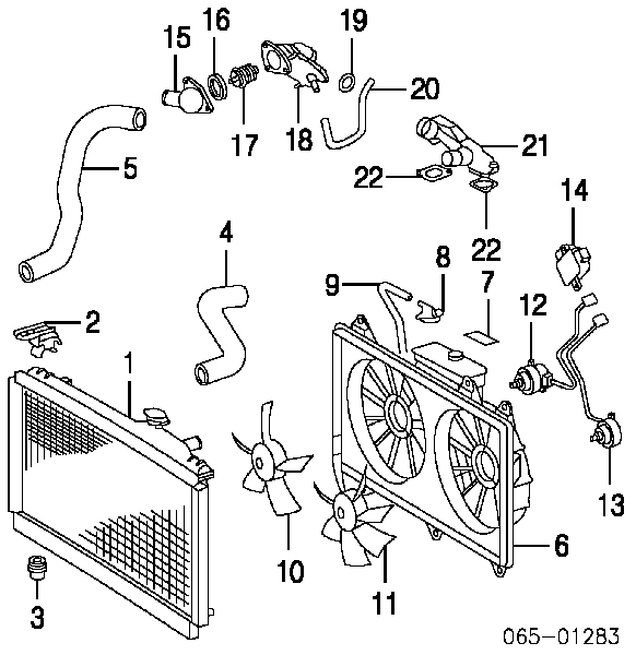 1636350040 Toyota motor de ventilador de aparelho de ar condicionado