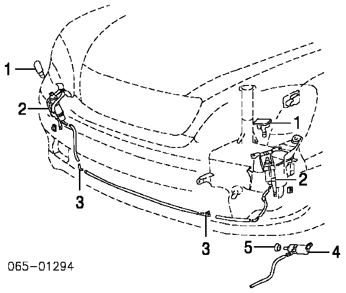 Bomba do motor de fluido para lavador das luzes para Toyota RAV4 (XA2)
