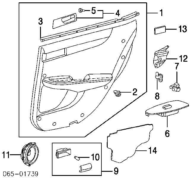Sensor de fechamento de portas (interruptor de fim de carreira) para Toyota Avensis (T22)